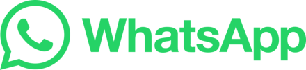 Green WhatsApp logo and text